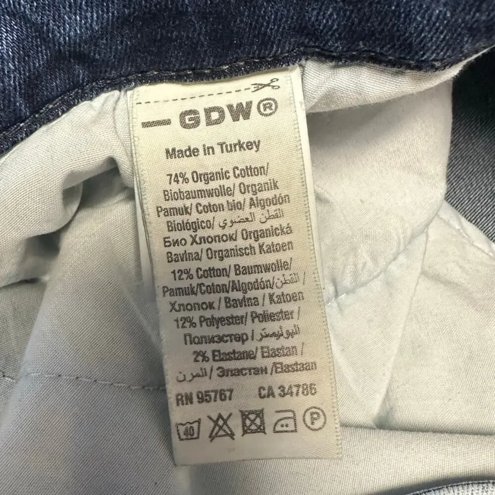 GDW General Denim Works Bridge Straight Leg Jeans Men’s 32x30 Medium Wash